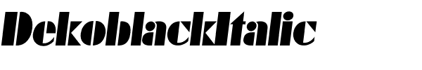 DekoblackItalic.otf