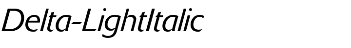 Delta-LightItalic.otf