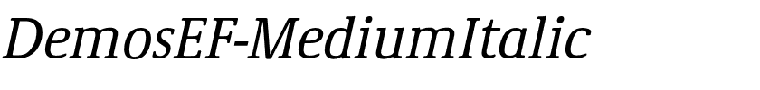 DemosEF-MediumItalic.otf