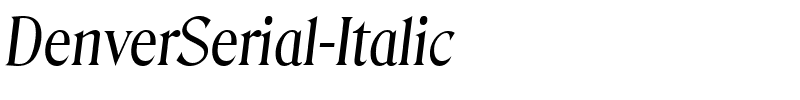 DenverSerial-Italic.ttf