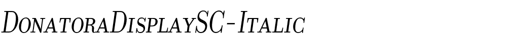 DonatoraDisplaySC-Italic.otf