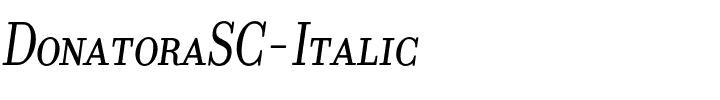 DonatoraSC-Italic.otf