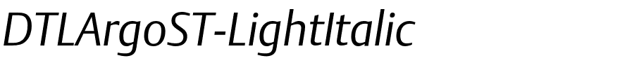 DTLArgoST-LightItalic.otf