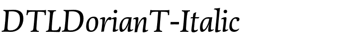 DTLDorianT-Italic.otf