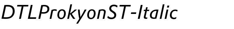 DTLProkyonST-Italic.otf