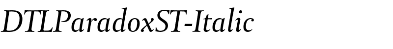 DTLParadoxST-Italic.otf