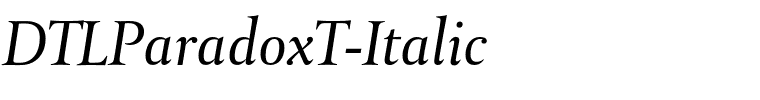 DTLParadoxT-Italic.otf