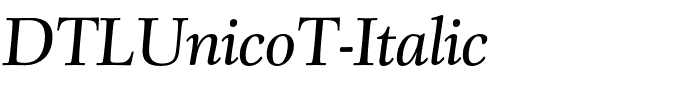 DTLUnicoT-Italic.otf