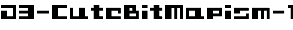 D3-CuteBitMapism-TypeB.ttf