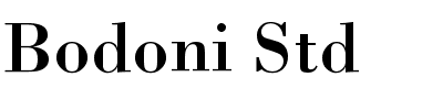 Bodoni Std.ttf