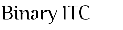 Binary ITC.ttf