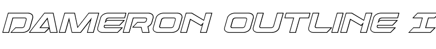 Dameron Outline Italic.ttf