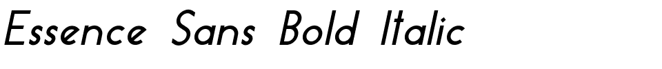 Essence Sans Bold Italic.ttf