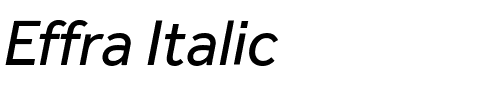 Effra Italic