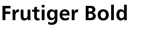 Frutiger Bold