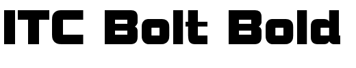 ITC Bolt Bold