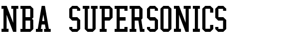 NBA SuperSonics.ttf