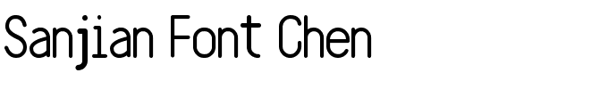 Sanjian Font Chen.ttf