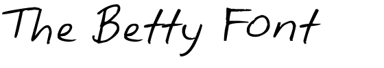 The Betty Font.ttf