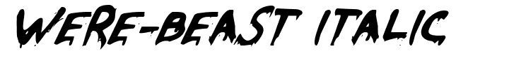 Were-Beast Italic.ttf