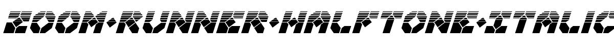 Zoom-Runner-Halftone-Italic.ttf