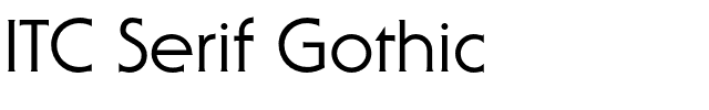 ITC Serif Gothic.otf
