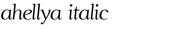 ahellya italic.ttf